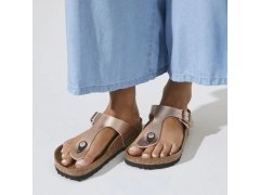 Dámské nazouváky/ žabky gizeh bs 1023943 hnědá - Birkenstock
