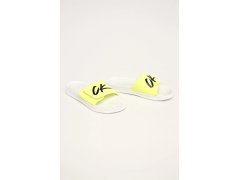 Pantofle km0km00499-ycd bíložlutá - calvin Klein