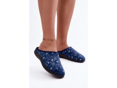 Dámské pantofle s&nbsp;vzorem inblu et000041 tmavě modré