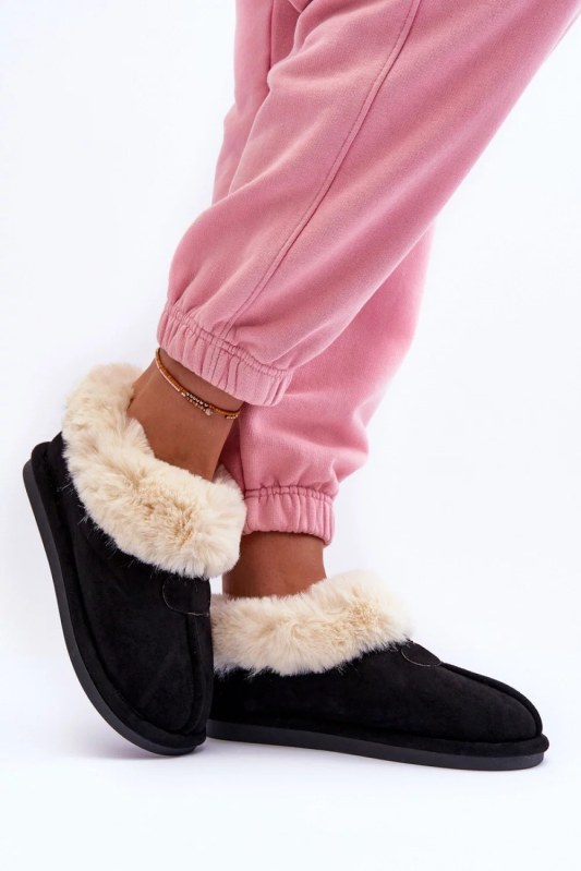 Dámské pantofle ev-58 černá s&nbsp;ecru - step in style - Dámské boty Ženypantofle