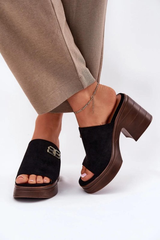 Klapky na podpatku model 213037 step in style