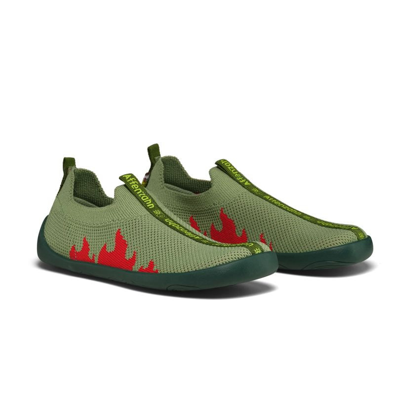 Pletené pantofle typu barefoot affenzahn flinky dragon (01397-20110)