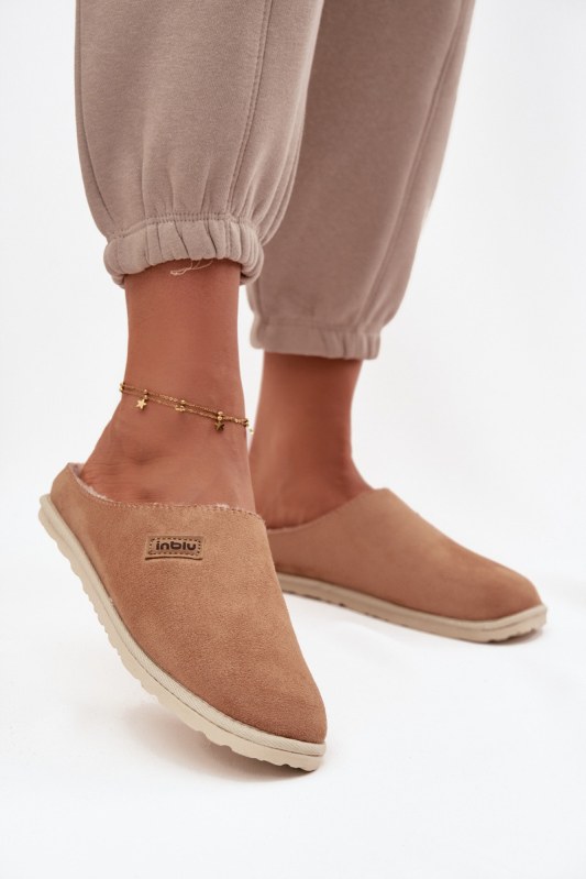 Dámské pantofle domácí obuv inblu cs000045 Camel