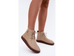 Dámské kožené barefoot polobotky s&nbsp;izolací zazoo 3077 béžové