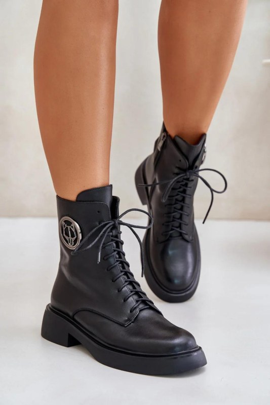 Šněrovací vyšší model 201878 step in style - Dámské boty Ženypolobotky
