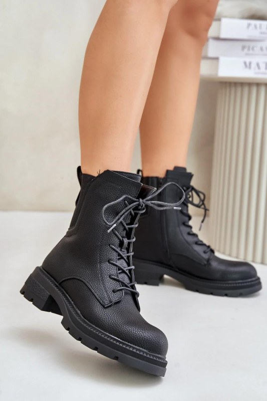 Šněrovací vyšší model 202054 step in style - Dámské boty Ženypolobotky