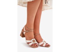 Sandály na podpatku model 210692 step in style