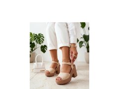 Sandály na podpatku model 229780 Solea