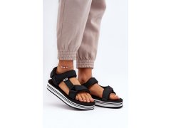 Dámské sandály na platformě lee cooper lcw-24-05-2753l Černé