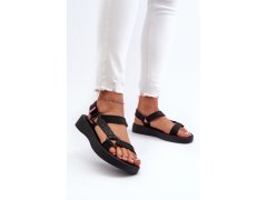 Vonné sandály na suchý zip zaxy ll285062 Černé