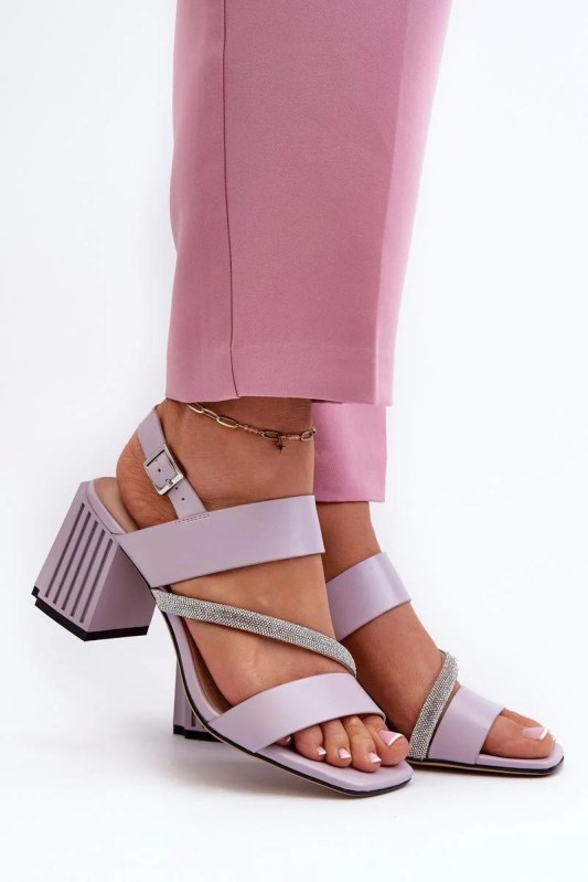 Sandály na podpatku model 196644 step in style - Dámské boty Ženysandály