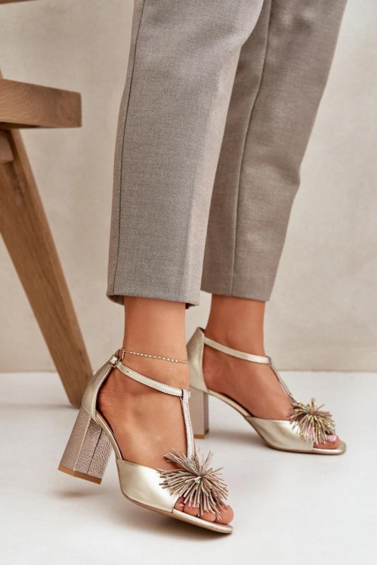 Sandály na podpatku model 212584 step in style - Dámské boty Ženysandály