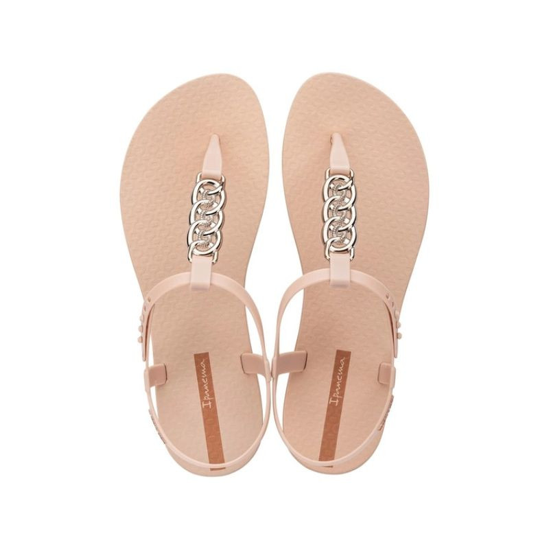 Ipanema sandal class žabky sandály světle béžové se zlatou dámské - Dámské boty Ženysandály