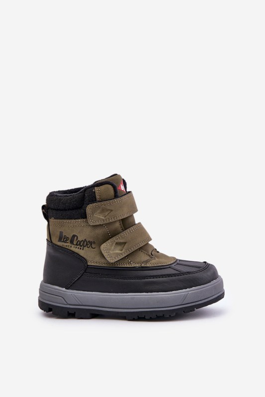 Zateplené sněhule pro chlapce lee cooper lcj-23-01-2058 zelené