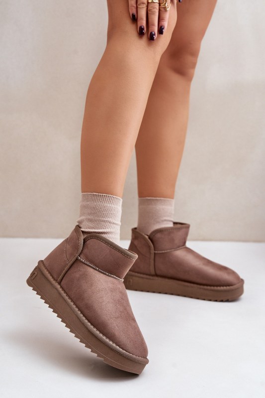 Dámské sněhule na platformě d.franklin dfsh370010 Taupe