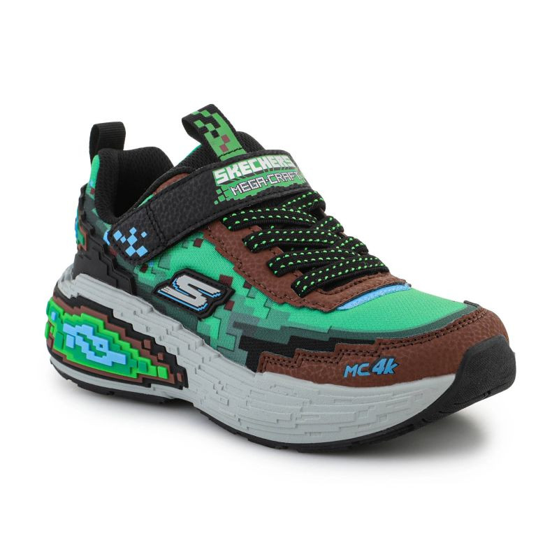 Skechers mega-craft 4k 402160l-brmt hnědá/různé barvy - Dámské boty Ženysportovní
