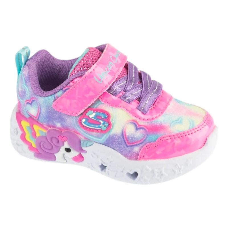 Skechers unicorn charmer – lil heart sparkles 303064n-pkmt růžové 21