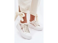 Dámské tenisky s&nbsp;krajkou lcw-26-44-4480 bílé . lee Cooper