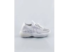Bílé ažurové dámské sneakersy (JY21-2)