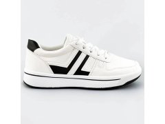 Bílo-černé dámské sportovní boty (AD-587)