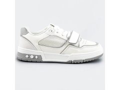 Bílo-šedé dámské dvoubarevné tenisky "adidasky" (AD-585)
