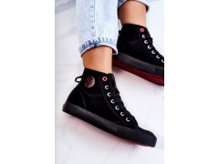 Dámské vysoké tenisky cross jeans jj2r4055c černá