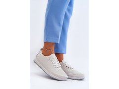 Kožené sportovní dámské tenisky beige Lalnai