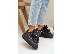 Dámské sneakersy na platformě černé Dolistana