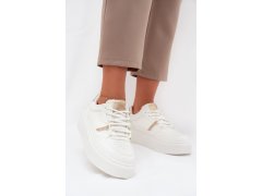 Dámské sneakersy na platformě big star ss274359 Bílé