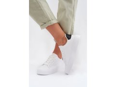 Dámské tenisky z&nbsp;eko kůže big star tt274928 hi-poly system Bílé