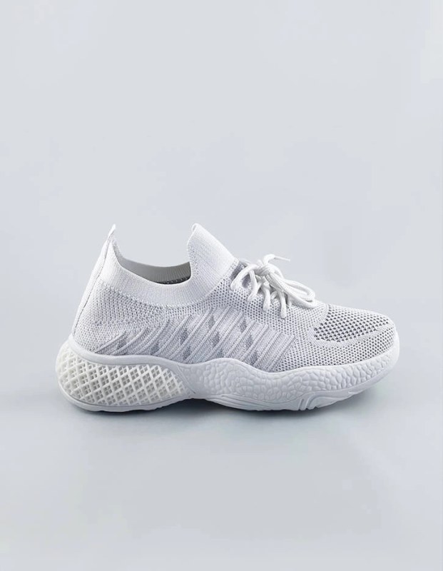 Bílé ažurové dámské sneakersy (JY21-2)