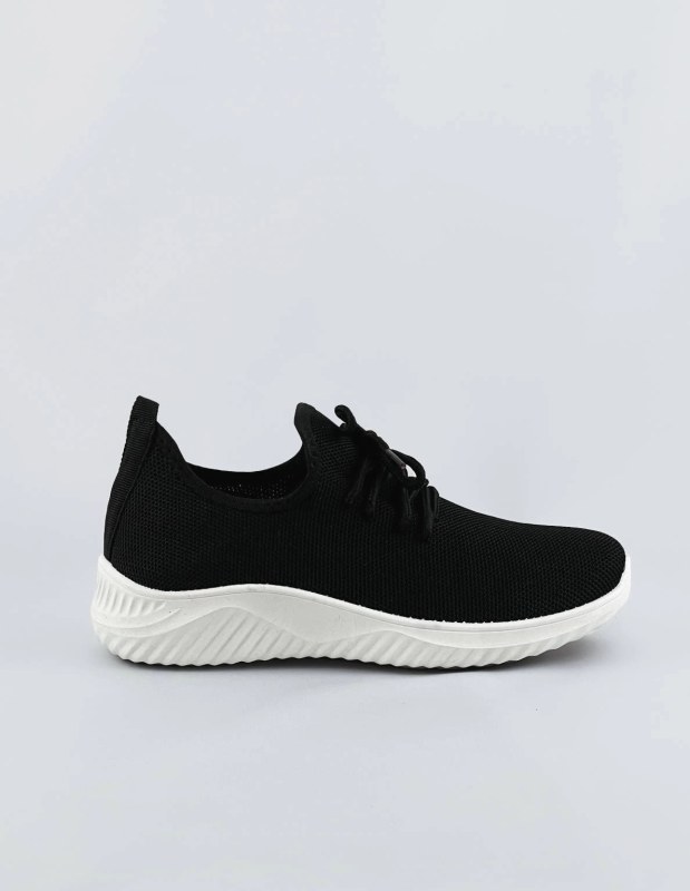 Lehké černé dámské nazouvací tenisky adidasky (YM-147) - Ženytenisky