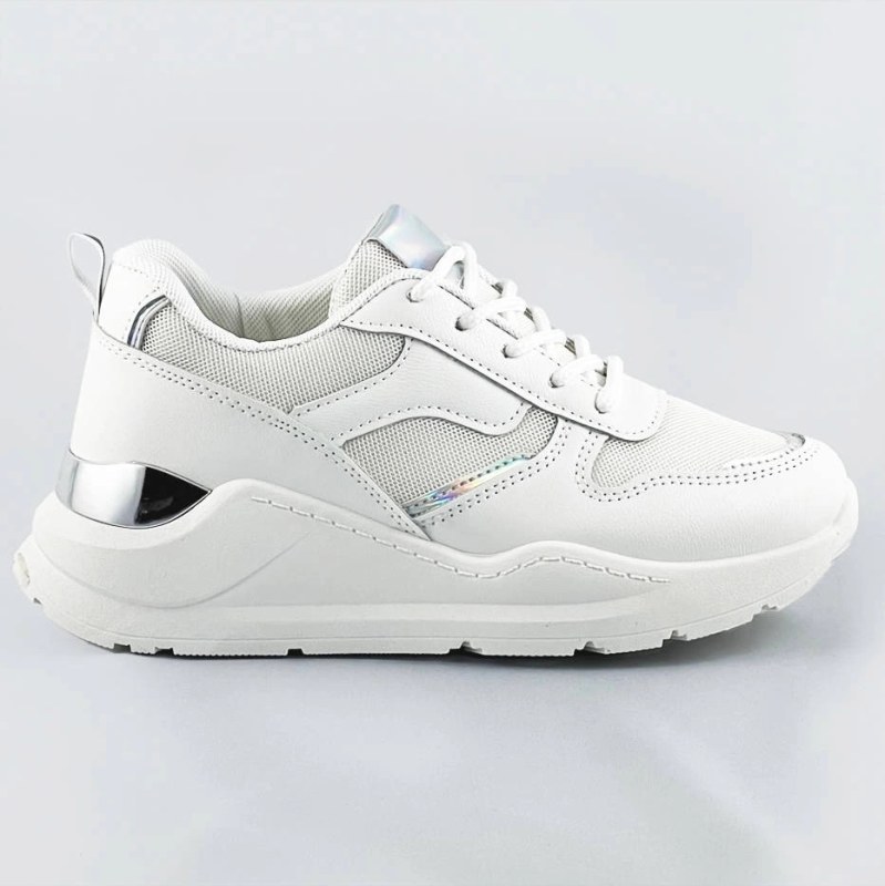 Bílé dámské sneakersy (BS-01) - Dámské boty Ženytenisky