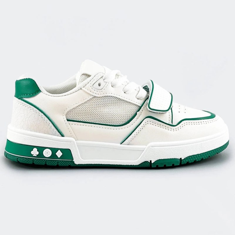 Bílo-zelené dámské dvoubarevné tenisky "adidasky" (AD-585)