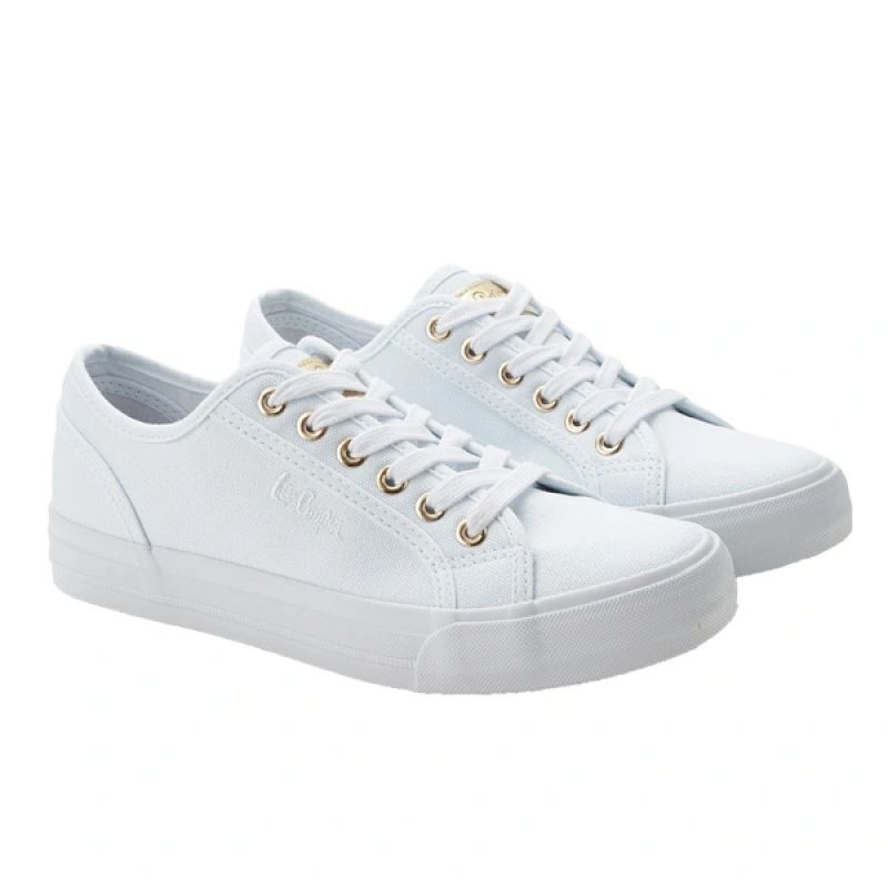 Lee cooper sportovní boty textilní tenisky stylové bílé dámské - Dámské boty Ženytenisky