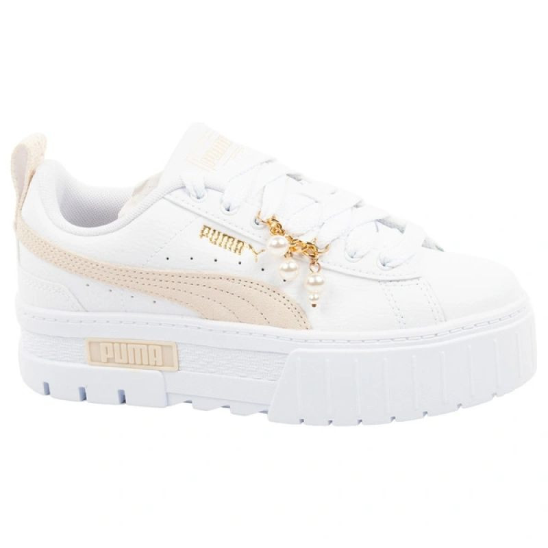 Puma sportovní boty, tenisky mayze coquette, bílé, na platformě, dámské</h1> <p>Puma - Dámské sportovní tenisky Puma Mayze Coquette, bílé, na platforměPuma Mayze Coquette jsou jedinečné dámské ...</p> <span class=d><em class="fa fa-truck fa-lg"></em> zdarma</span><div class=ar><span>2&nbsp;129<small>,- Kč</small></span><br><small>bez DPH: 1&nbsp;759,50</small><br><br><strong>Varianty:</strong><br><div>vel. 36 <input type=button value=
