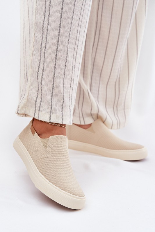 Dámské tenisky slip-on big star rr274721 Béžové