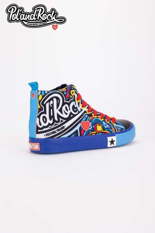 Tenisky pol´and´rock festival x big star ss174500 Modré
