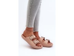 Lehké dámské žabky zaxy ll285087 Beige