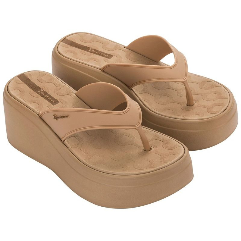 Ipanema boty žabky solaris platform beige dámské