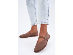 Barefoot baleríny s páskem taupe Rhoselle