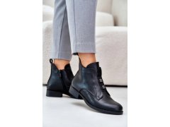 Dámské kotníkové boty hy42-716 model 202118 černá - S.Barski