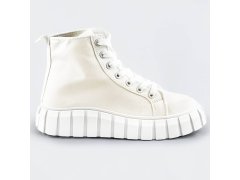 Bílé šněrovací boty (XA060)