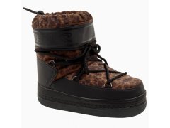 O´neill dámské sněhové boty lisa f high v&nbsp;leopardím vzoru, zateplené zimní