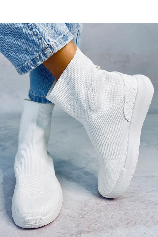 Dámská kotníková sportovní obuv la201 bílá - Inello - Dámské boty kotníkové