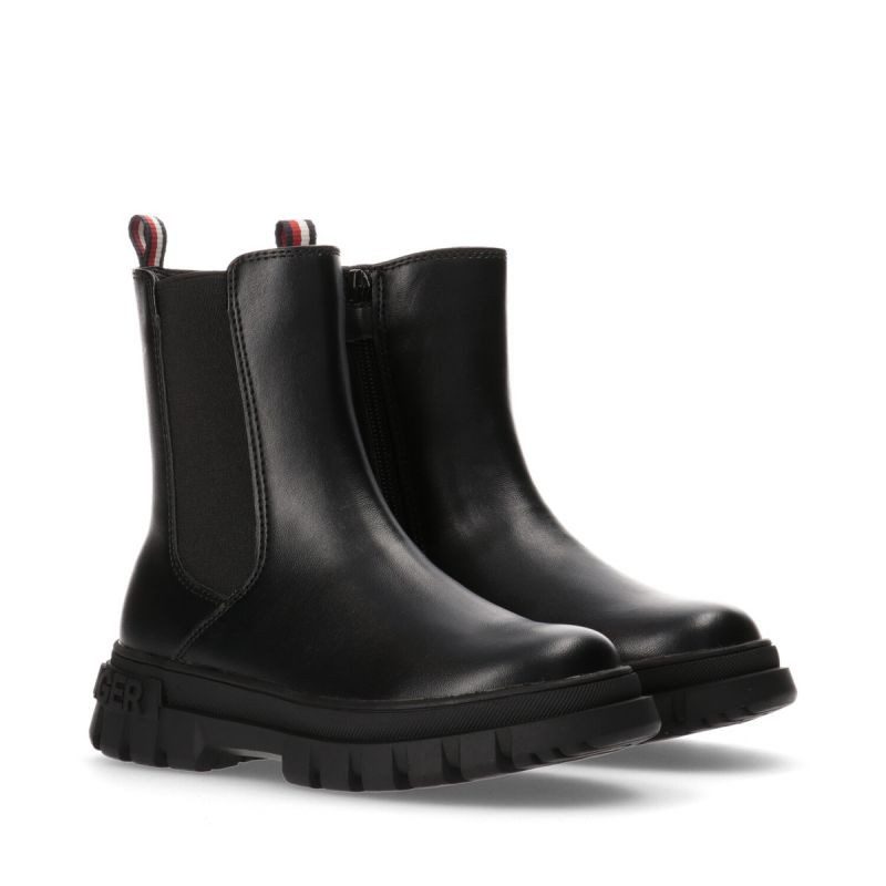Tommy hilfiger dámské černé T3A5-33058-1355999-999 - Dámské boty kotníkové