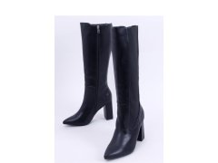 Kozačky na podpatku model 172881 Inello