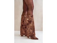 Kozačky na podpatku model 203516 step in style