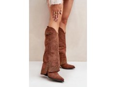 Kozačky na podpatku model 204659 step in style