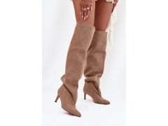 Kozačky na podpatku model 216997 step in style